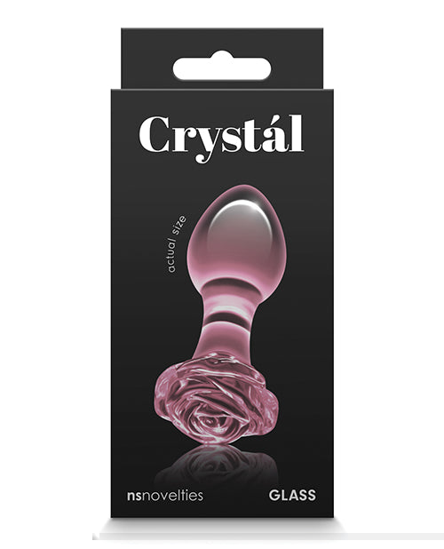 Crystal Rose Butt Plug - Pink