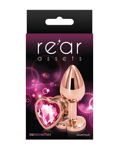 Rear Assets Rose Gold Heart Small - Pink