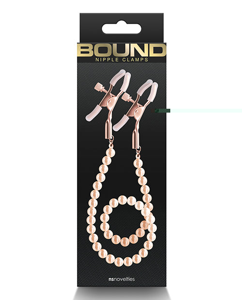 Bound DC1 Nipple Clamps - Rose Gold