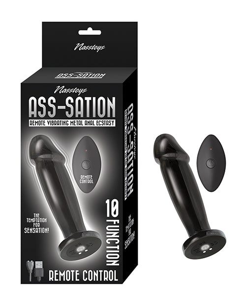 Ass-sation Remote Vibrating Metal Anal Ecstasy - Black