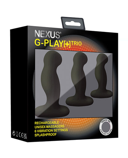 Nexus G Play Trio Rechargeable Massagers - Black