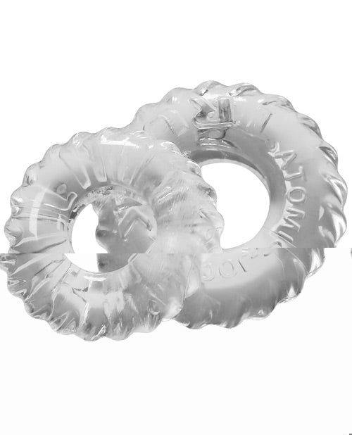 Oxballs TruckT Cock & Ball Ring - Clear Pack of 2