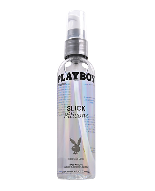 Playboy Pleasure Slick Silicone Lubricant - 4 oz