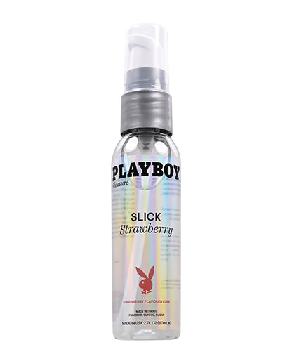 Playboy Pleasure Slick Lubricant -  2 oz Strawberry