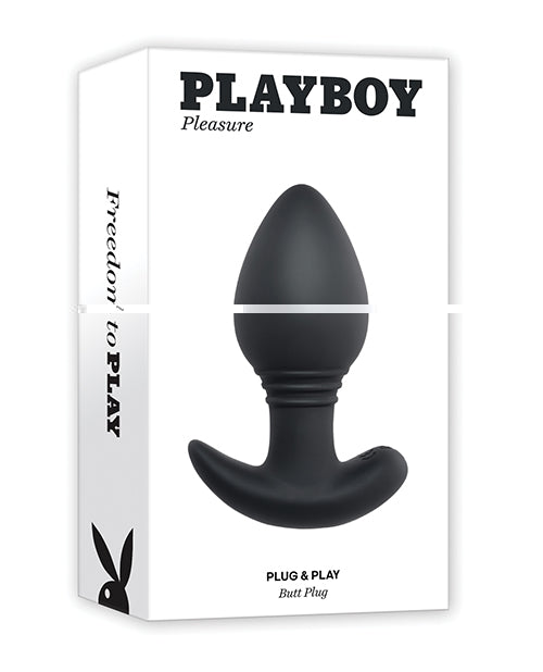 Playboy Pleasure Plug & Play Butt Plug - Navy