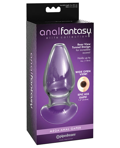 Anal Fantasy Elite Collection Mega Anal Glass Gaper - Clear