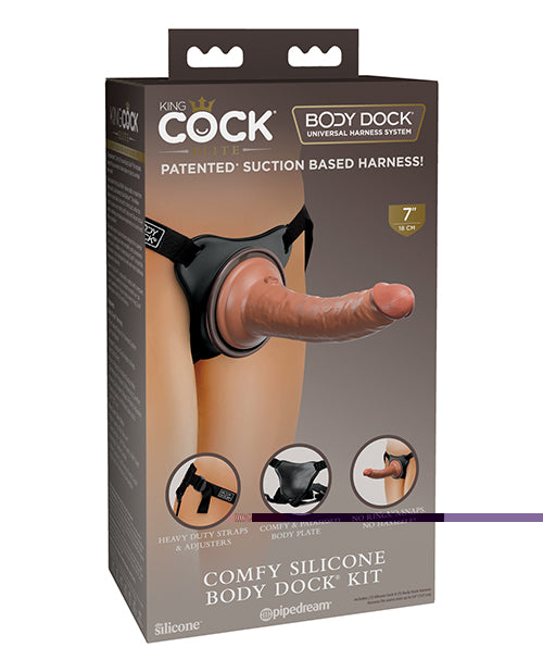 King Cock Elite Comfy Silicone Body Dock Kit