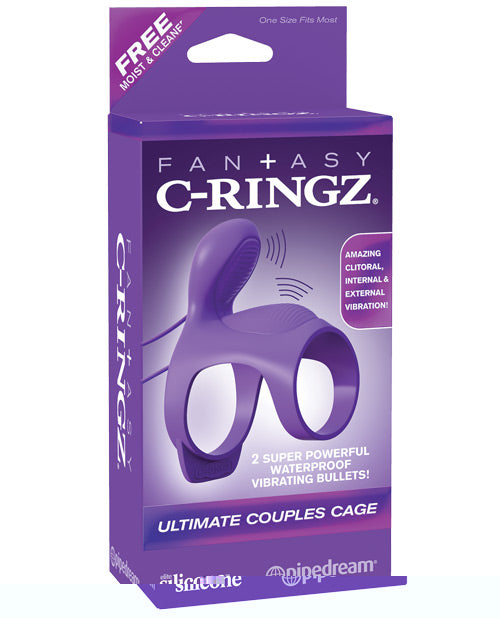 Fantasy C Ringz Ultimate Couples Cage - Purple