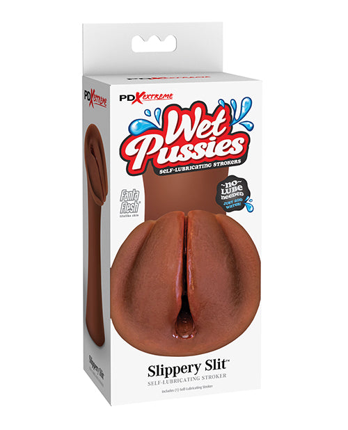 PDX Extreme Wet Pussies Slippery Slit - Brown