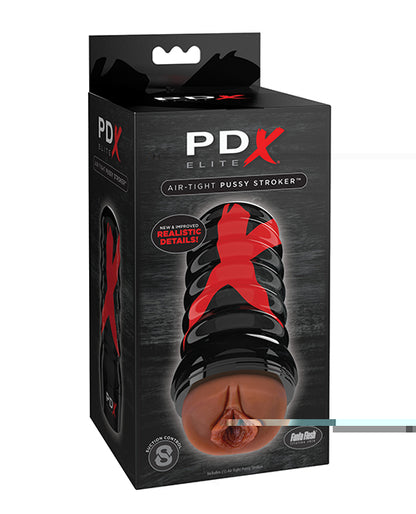 PDX Elite Air Tight Pussy Stroker - Brown