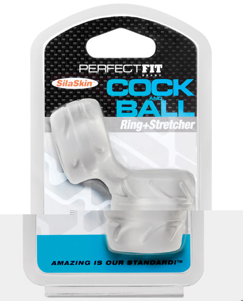 Perfect Fit SilaSkin Cock & Ball Ring - Clear