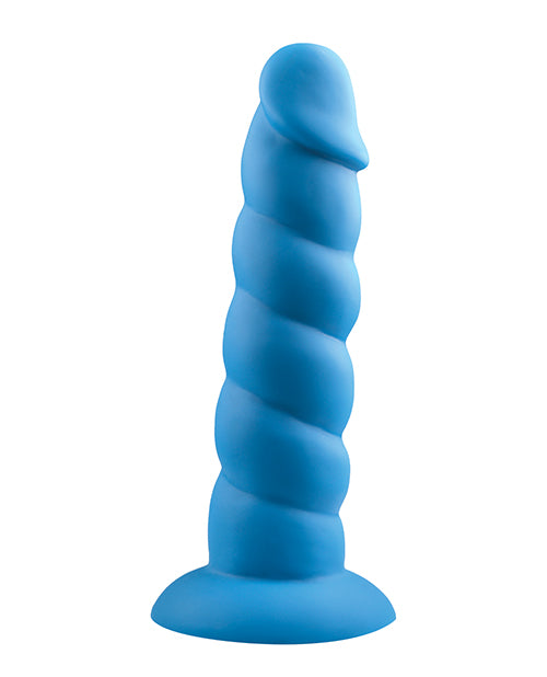 Rock Candy Suga Daddy 7" Silicone Dildo - Blue