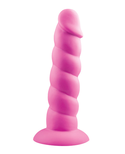 Rock Candy Suga Daddy 7" Silicone Dildo - Pink