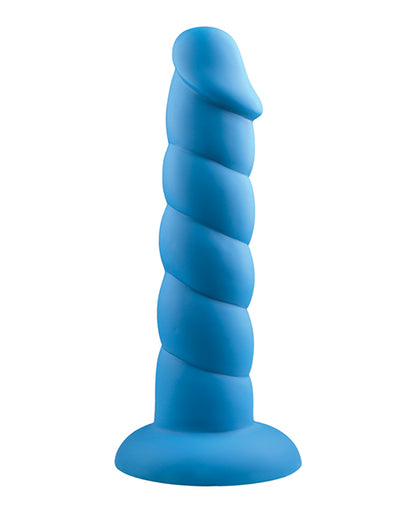 Rock Candy Suga Daddy 8" Silicone Dildo - Blue