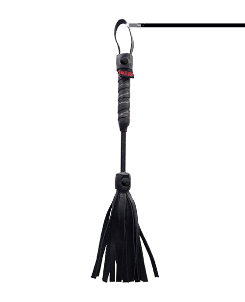 Rouge Mini Leather Flogger - Black