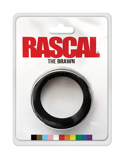 Rascal The Brawn Silicone Cock Ring - Black