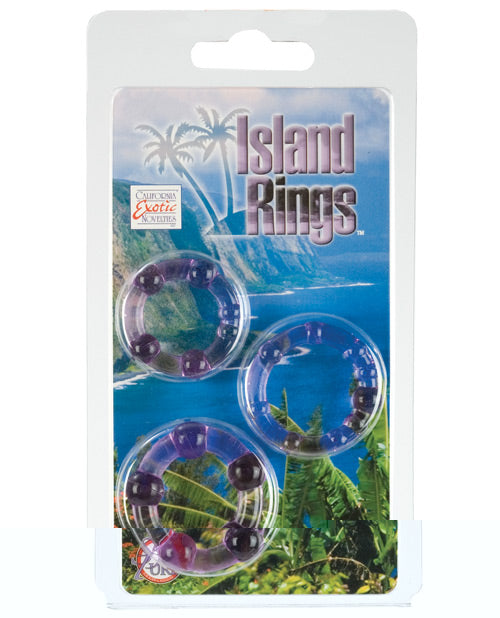 Silicone Island Rings - Purple