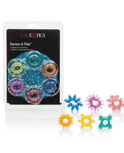 Senso 6 Pack Rings - Assorted Colors