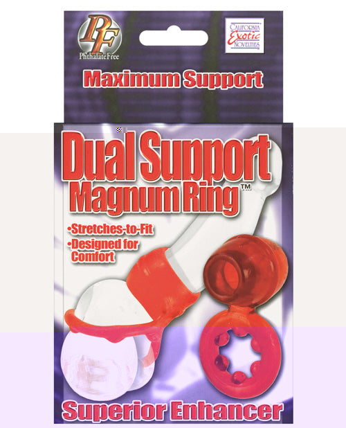 Dual Support Magnum Ring - Red