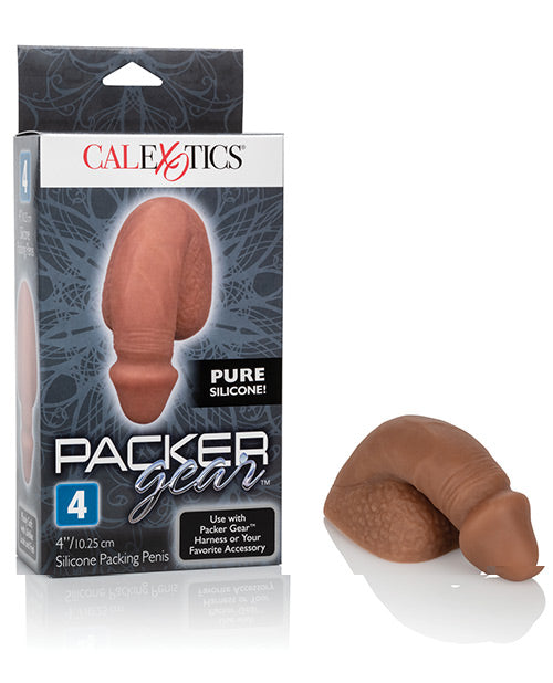 Packer Gear 4" Silicone Packing Penis - Brown