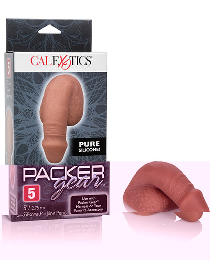 Packer Gear 5" Silicone Packing Penis - Brown