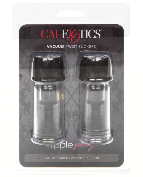 Nipple Play Vacuum Twist Suckers - Black