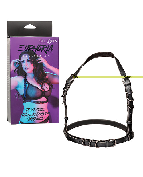 Euphoria Collection Plus Size Halter Buckle Harness
