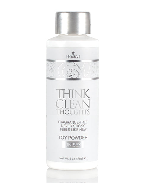 Sensuva Think Clean Thoughts Toy Powder - 2 oz Bottle