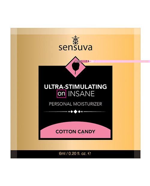 ON Insane Ultra Stimulating Personal Moisturizer Single Use Packet - 6 ml Cotton Candy