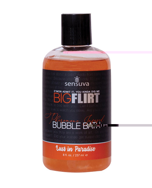 Sensuva Big Flirt Pheromone Bubble Bath - 8 oz Lust In Paradise