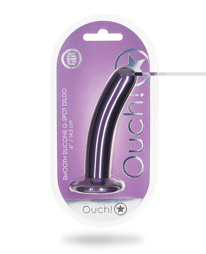 Shots Ouch 6" Smooth G-Spot Dildo - Metallic Purple