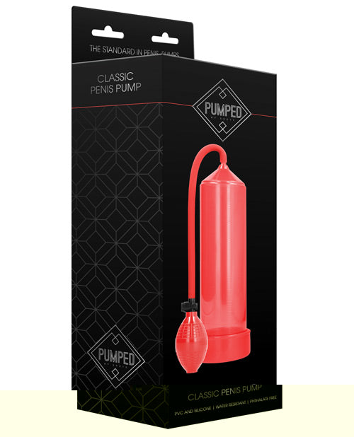 Shots Pumped Classic Penis Pump - Red