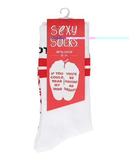 Shots Sexy Socks Dirty Mind - Female