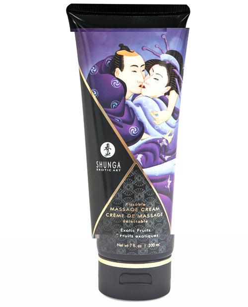 Shunga Kissable Massage Cream - 7 oz Exotic Fruits