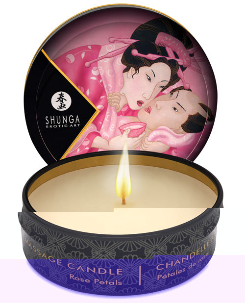 Shunga Aphrodisia Mini Candlelight Massage Candle - 1 oz Roses