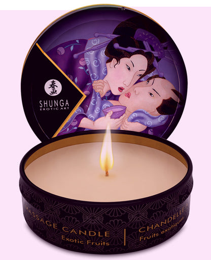 Shunga Libido Mini Candlelight Massage Candle - 1 oz Exotic Fruits