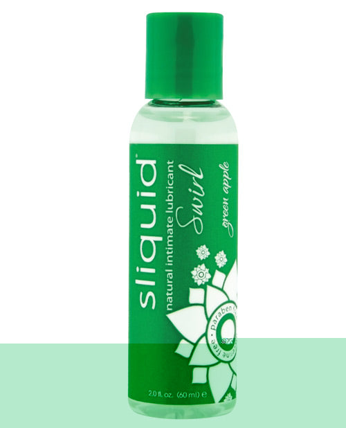 Sliquid Naturals Swirl Lubricant - 2 oz Green Apple