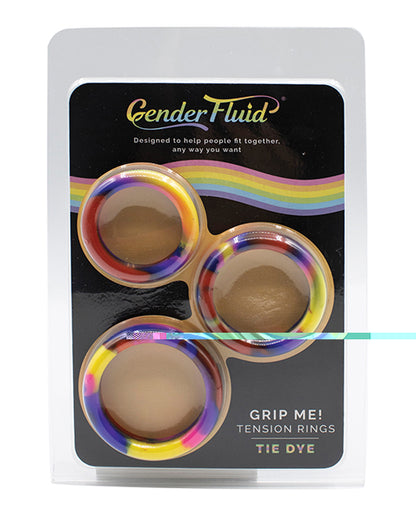 Gender Fluid Grip Me! Tension Ring Set - Tie Dye