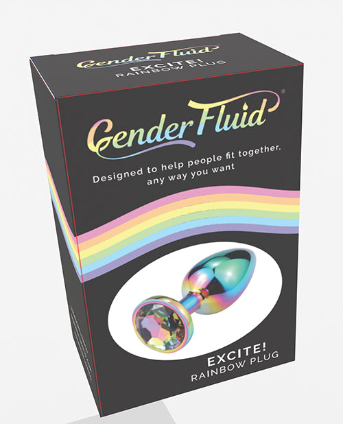 Gender Fluid Excite! Plug - Rainbow