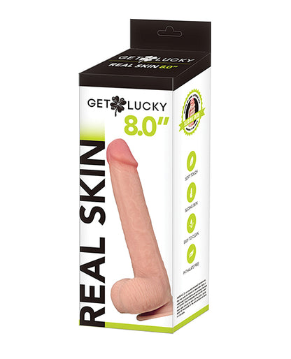 Get Lucky 8.0" Real Skin Series - Flesh