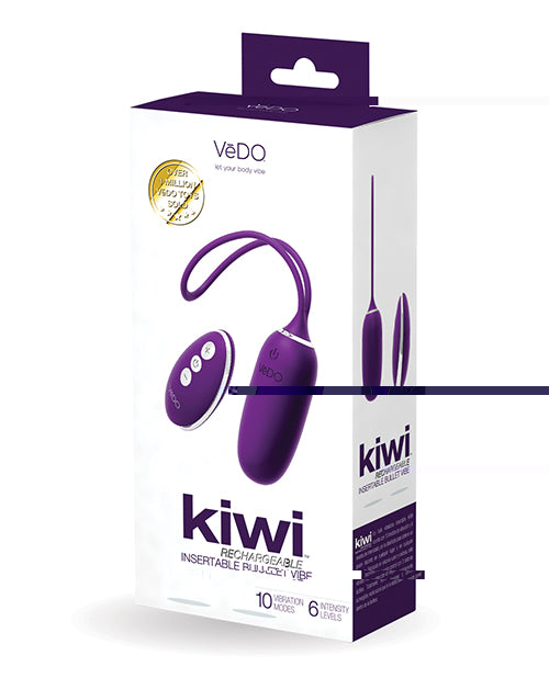 VeDO KIWI Rechargeable Insertable Bullet - Deep Purple
