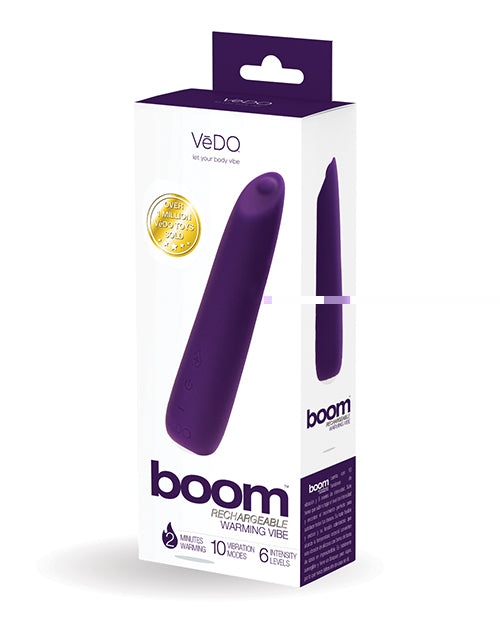 VeDO Boom Rechargeable Ultra Powerful Vibe - Purple