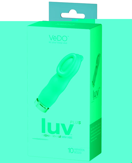 VeDO Luv Plus Rechargeable Vibe - Tease Me Turquoise