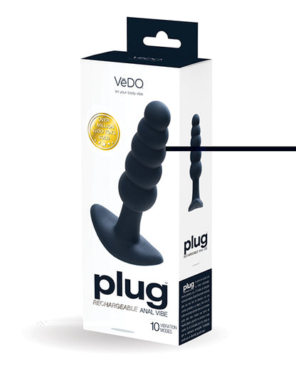 VeDO Plug Rechargeable Anal Plug  - Black