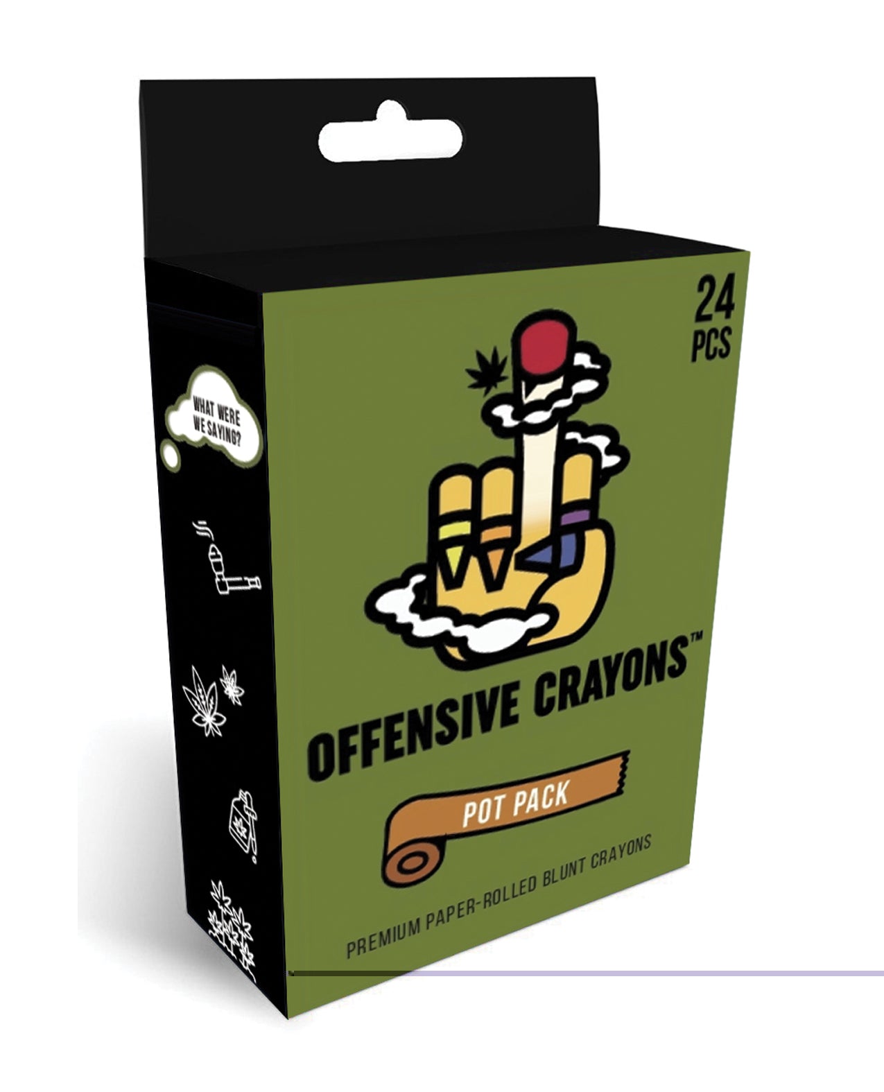 Wood Rocket Offensive Crayons Pot Pac