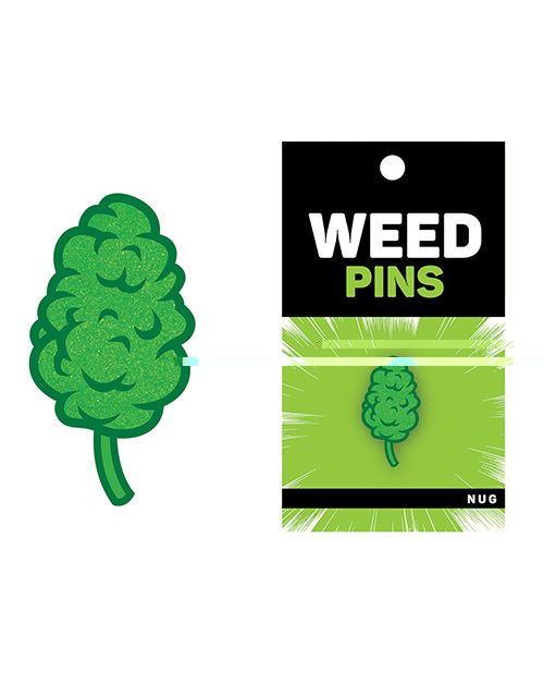 Wood Rocket Weed Nug Pin - Green