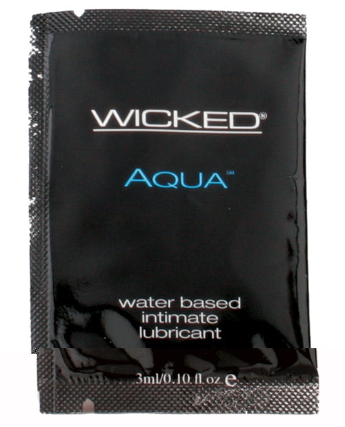 Wicked Sensual Care Aqua Water Based Lubricant - .1 oz Fragrance Free