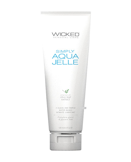 Wicked Sensual Care Simply Aqua Jelle Water Based Lubricant - 4 oz