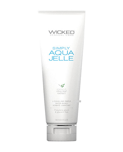 Wicked Sensual Care Simply Aqua Jelle Water Based Lubricant - 4 oz