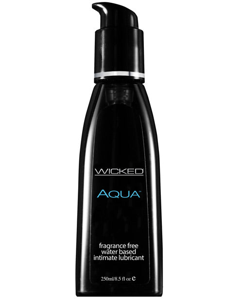 Wicked Sensual Care Aqua Water Based Lubricant - 8.5 oz Fragrance Free